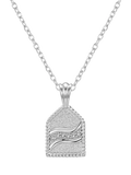 DPT Diamond Pentagon Pendant Necklace