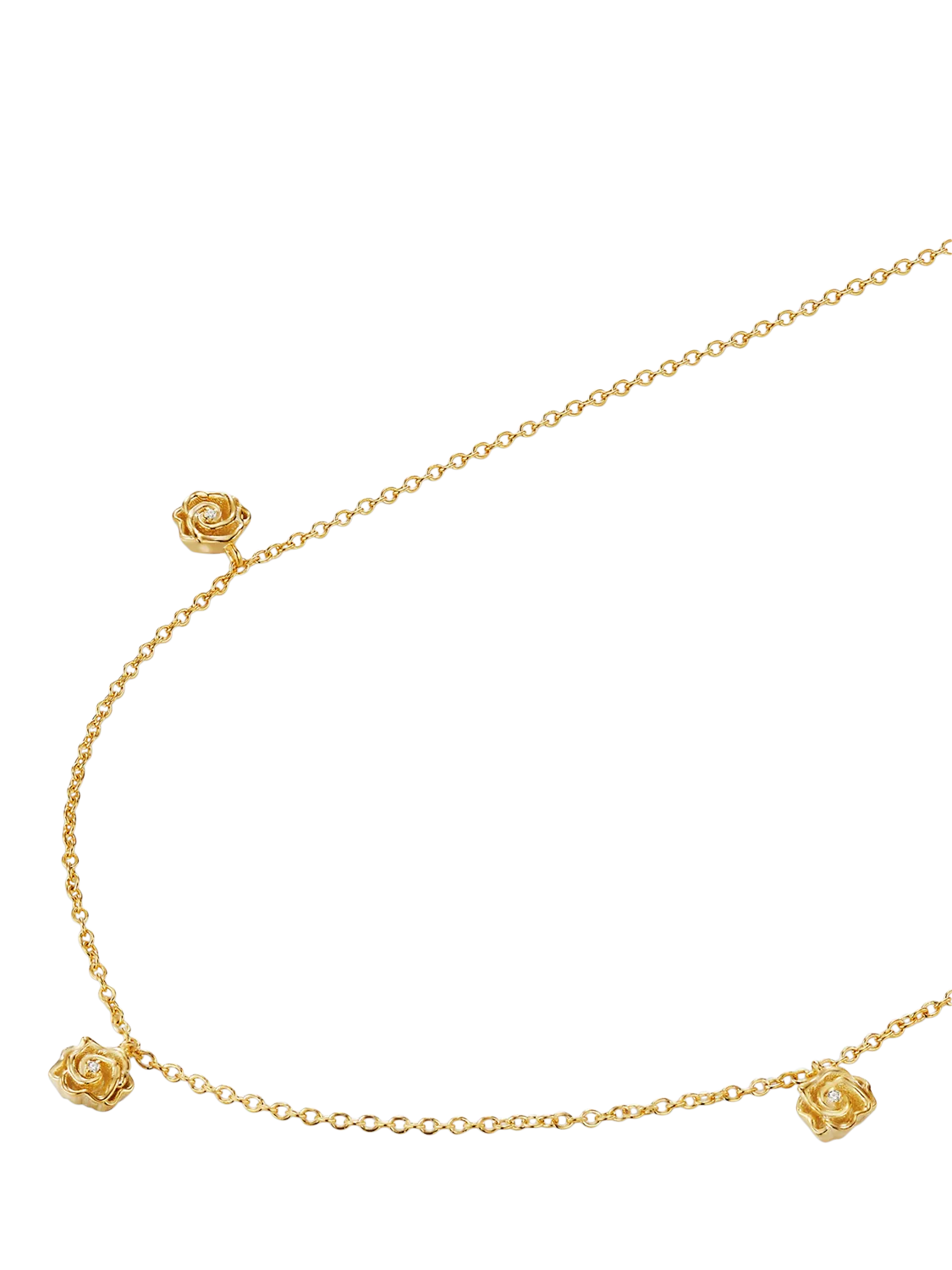 DPT Antwerp necklace rose and diamond pendant gold - British product