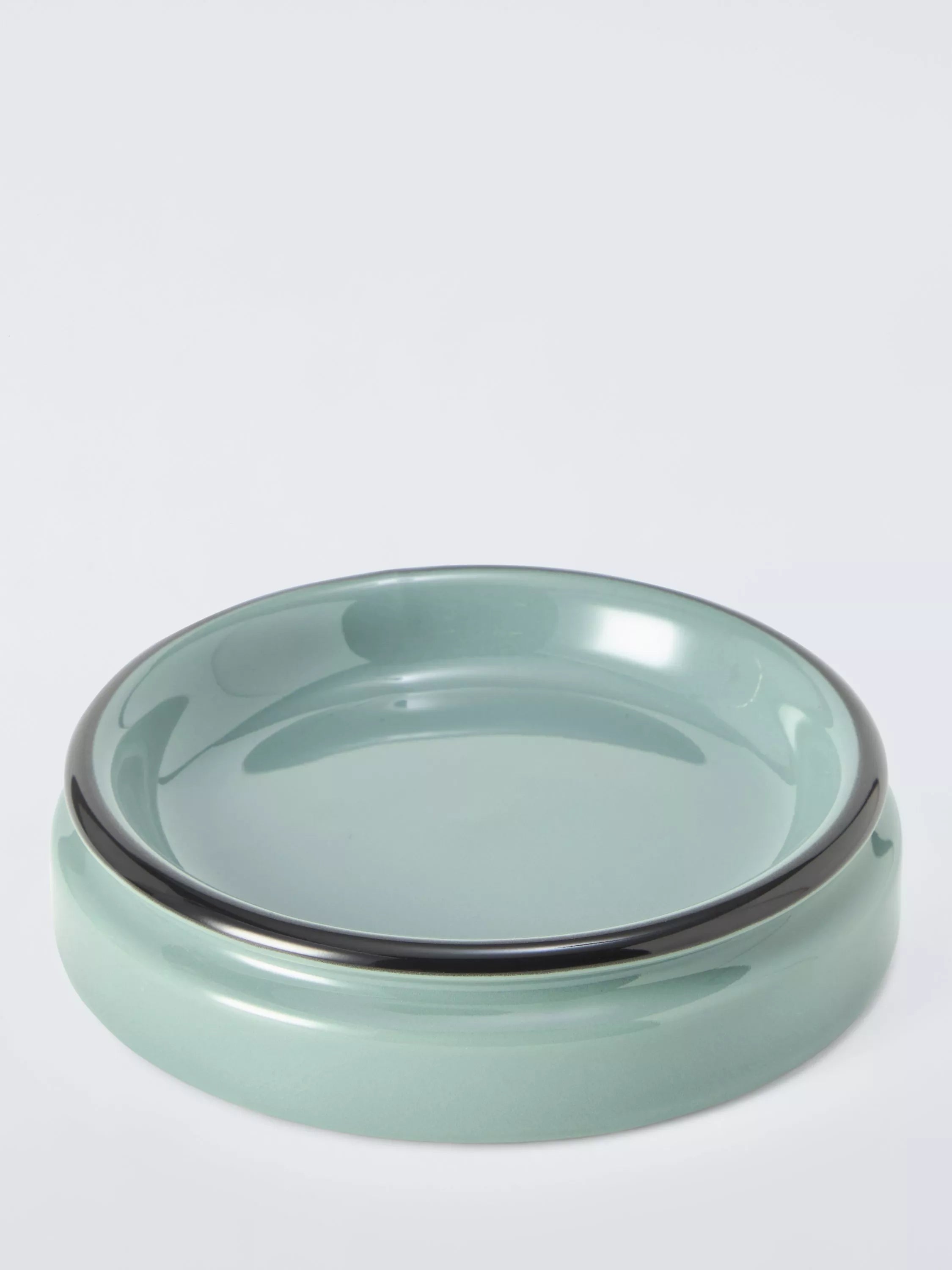 John Lewis Enamel Effect Soap Dish, Sage