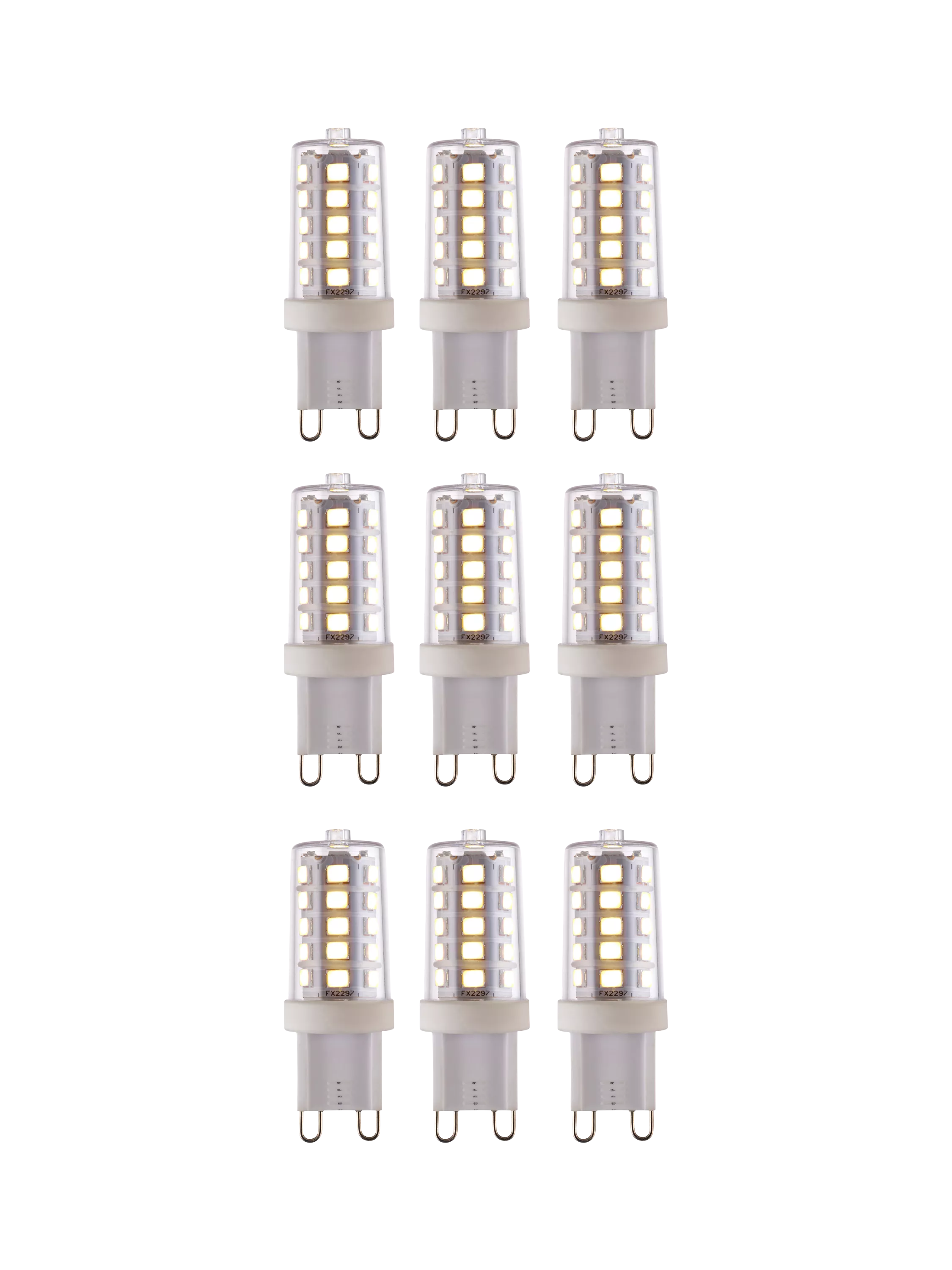 Saxby G9 LED bulbs 3.2W cool white 9-pack - British product