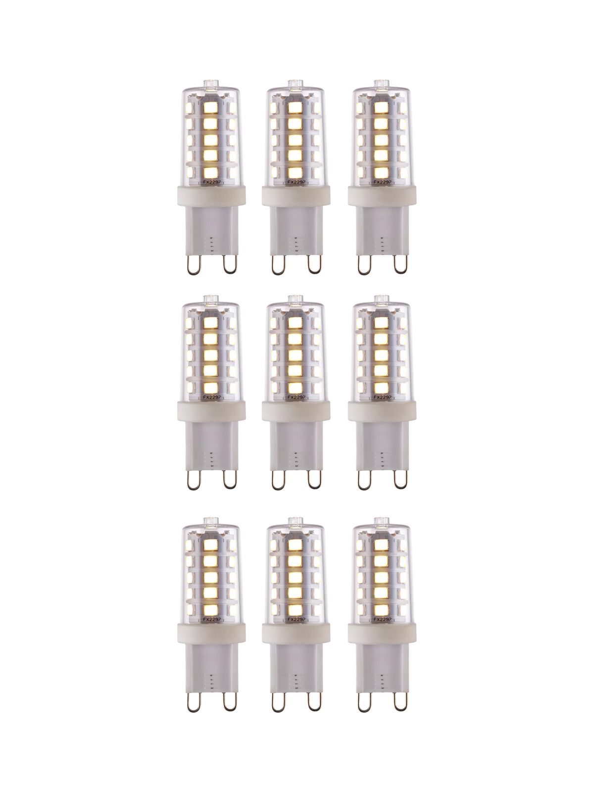 Saxby G9 LED bulbs 3.2W cool white 9-pack - British product