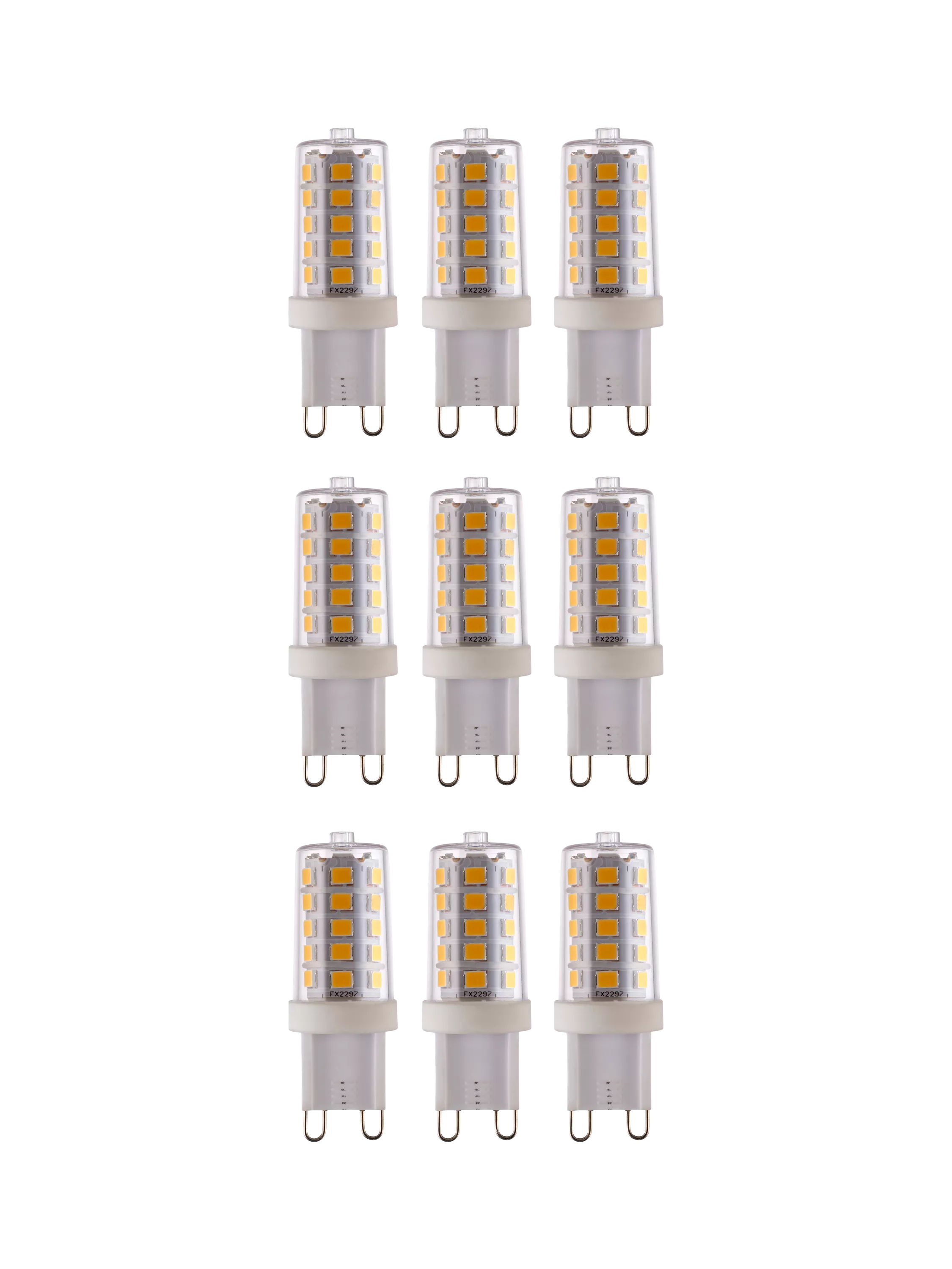 Saxby G9 LED bulbs 3.2W cool white 9-pack - British product