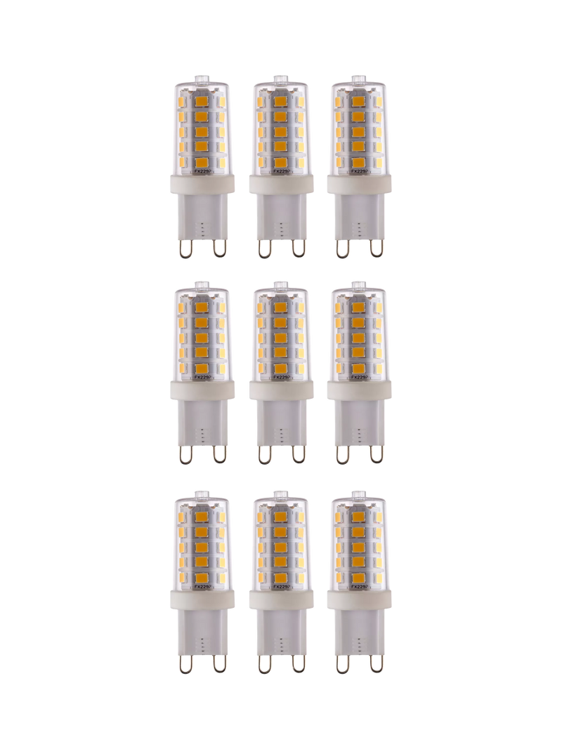 Saxby G9 LED bulbs 3.2W cool white 9-pack - British product