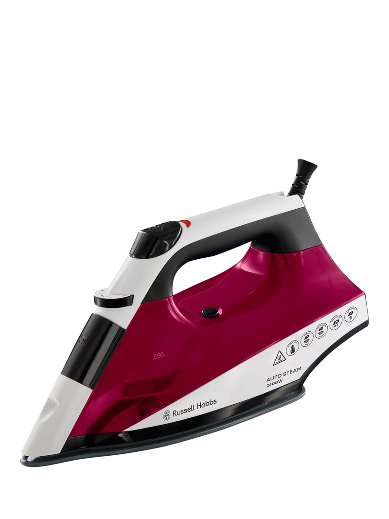 Russell Hobbs auto steam iron 22520 red white black (British brand)