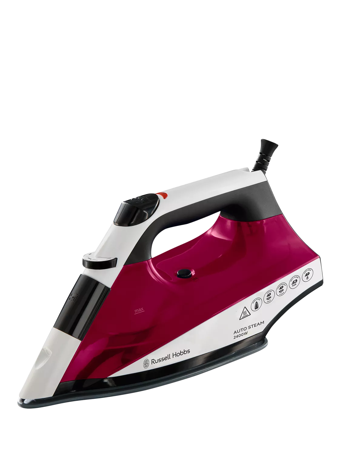 Russell Hobbs auto steam iron 22520 red white black (British brand)