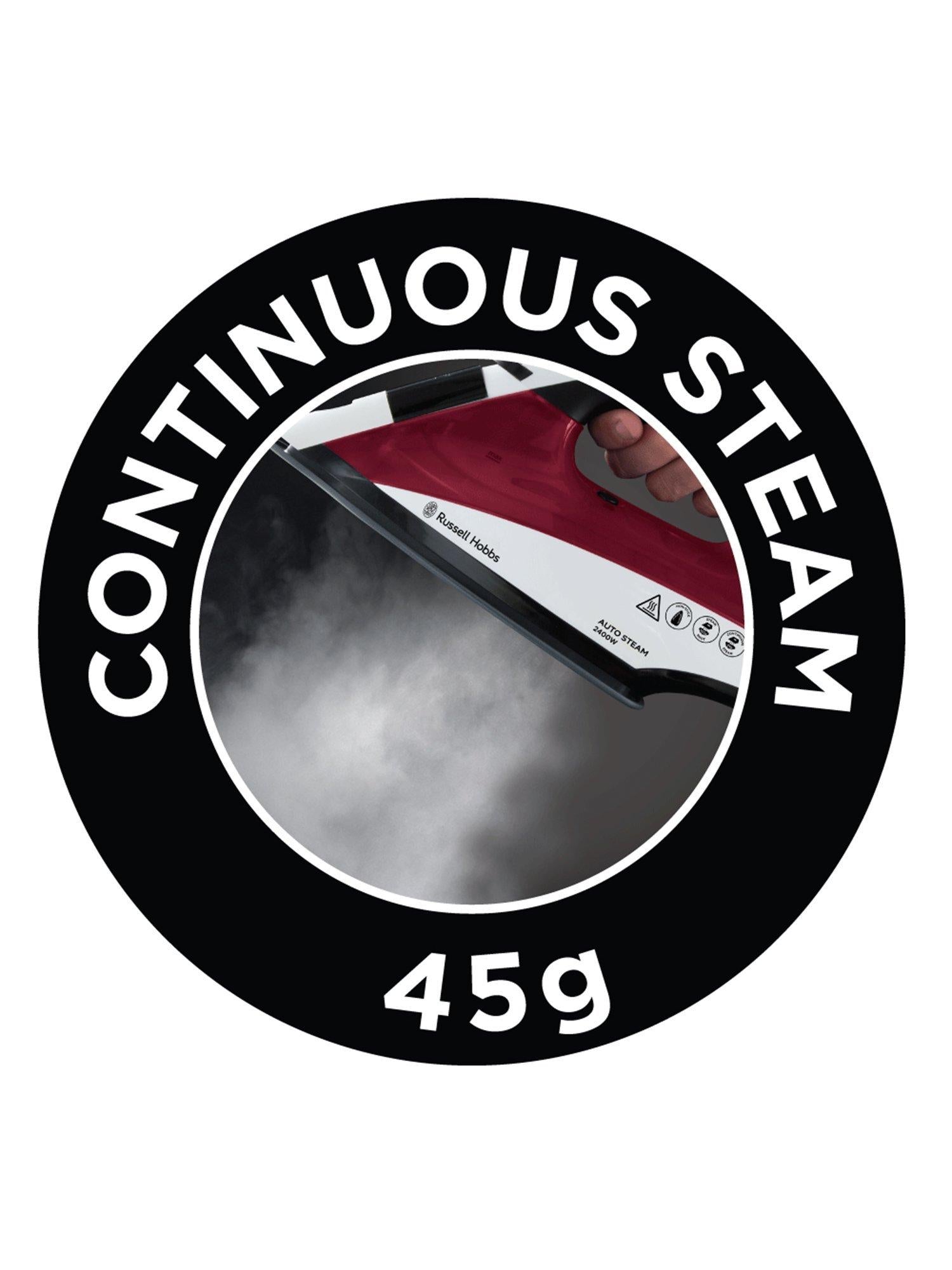 Russell Hobbs auto steam iron 22520 red white black (British brand)