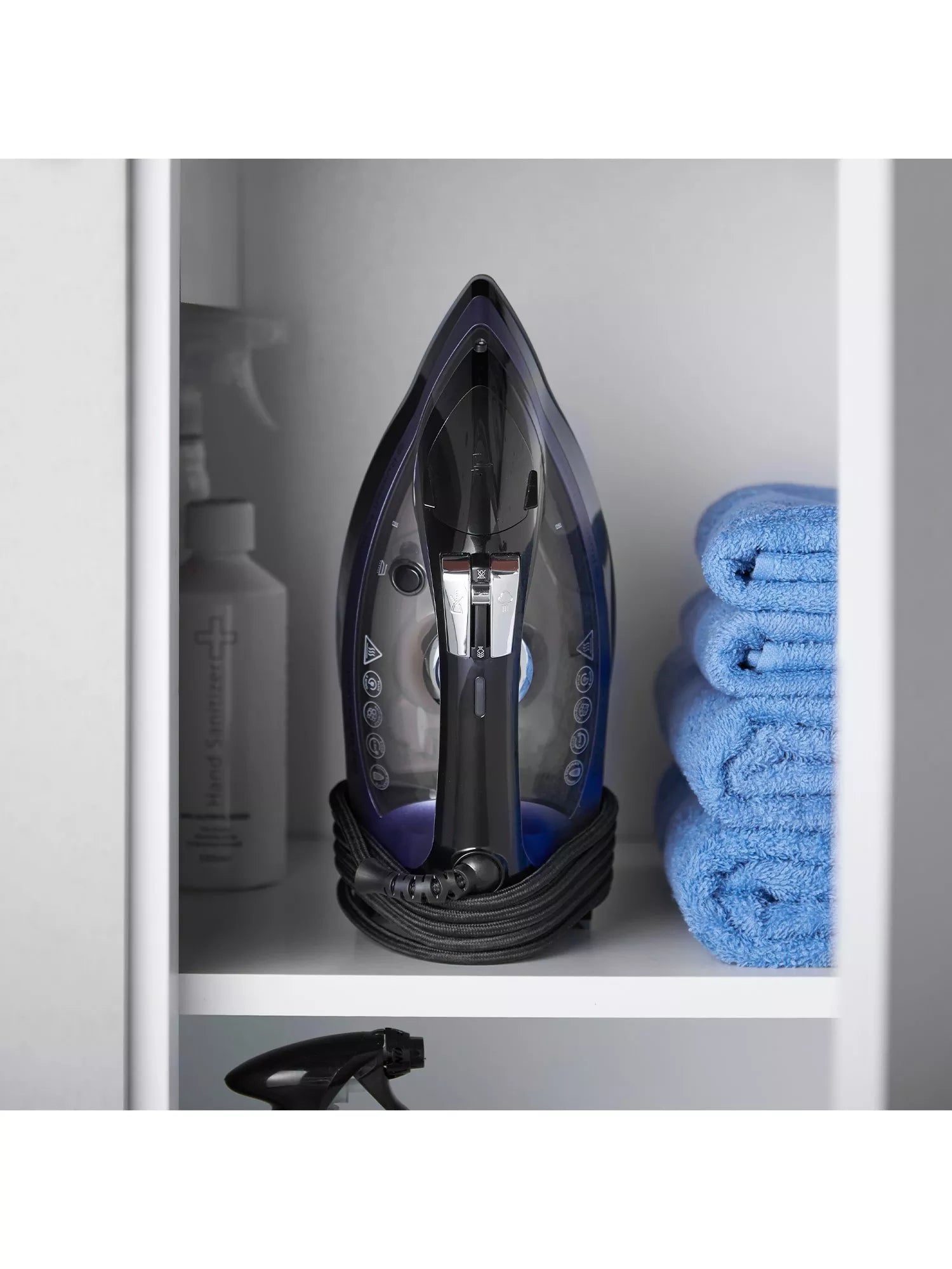Russell Hobbs Easy Store Pro steam iron purple black - British product