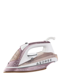 Russell Hobbs Pearl Glide steam iron in pink and white - British product
