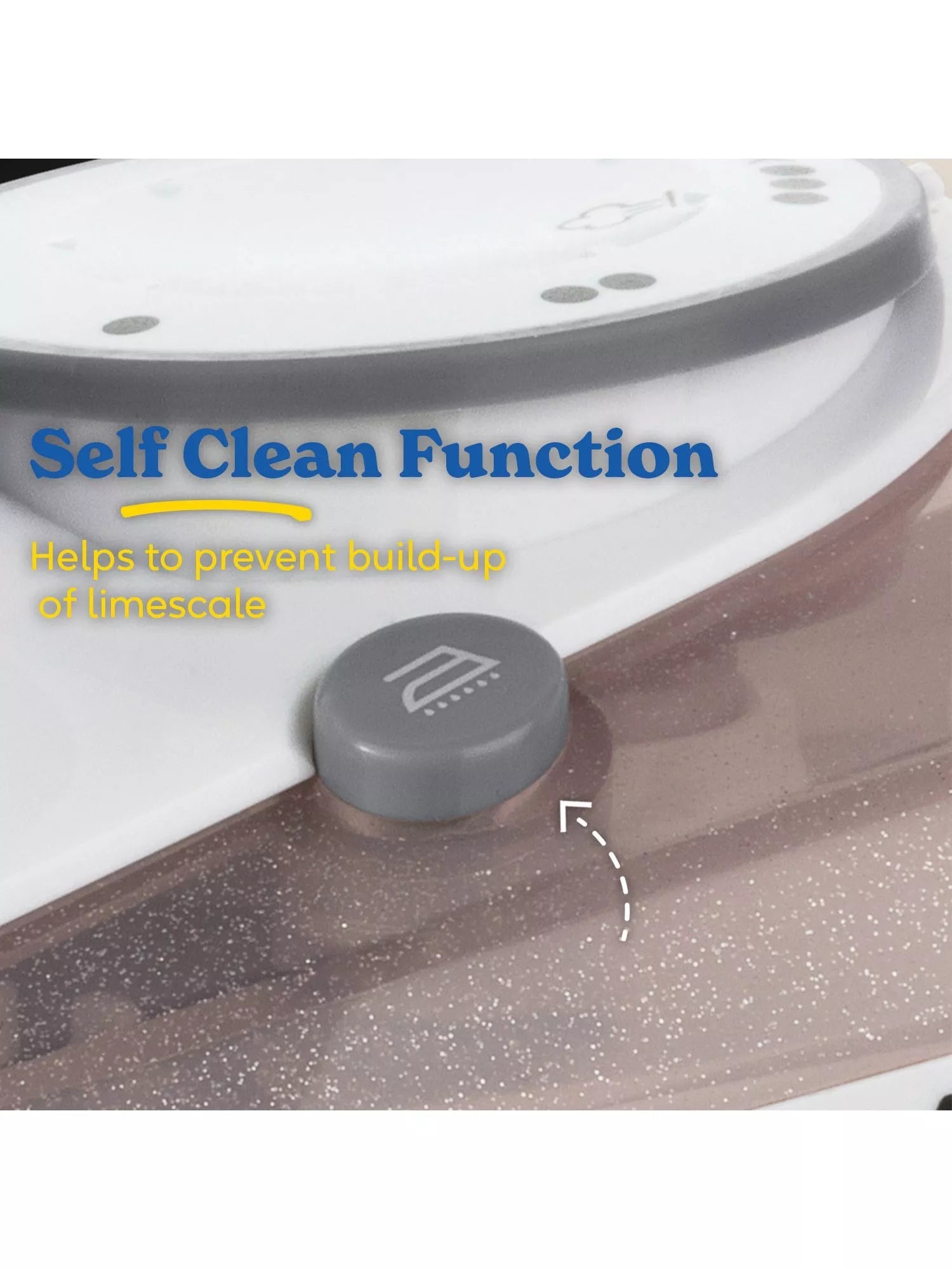 Russell Hobbs Pearl Glide steam iron in pink and white - British product