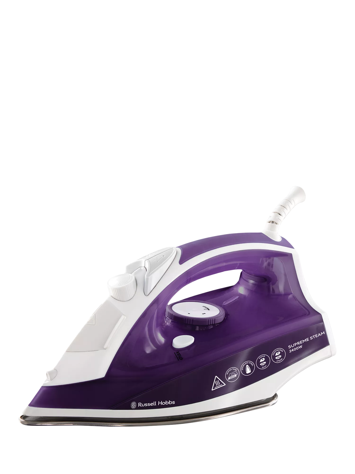 Russell Hobbs Supreme Steam Iron purple/white, imported from the UK