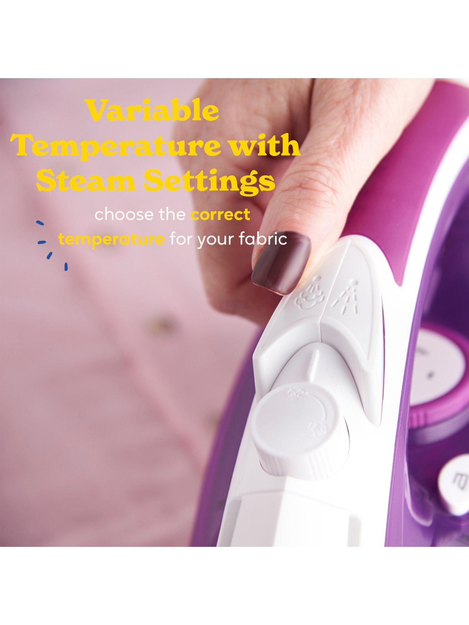 Russell Hobbs Supreme Steam Iron purple/white, imported from the UK
