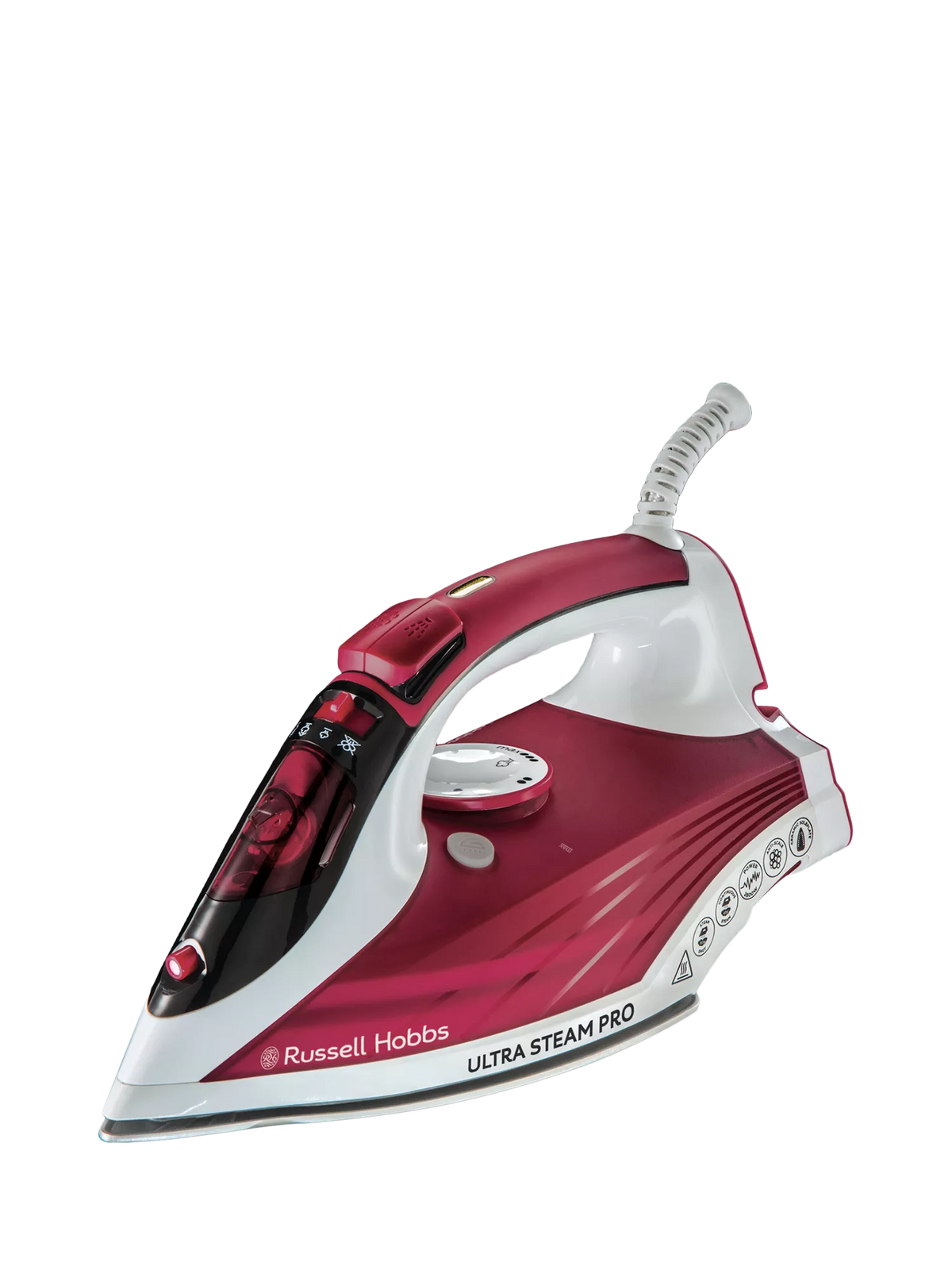 Russell Hobbs Ultra Steam Pro iron ceramic soleplate 320ml (British brand)