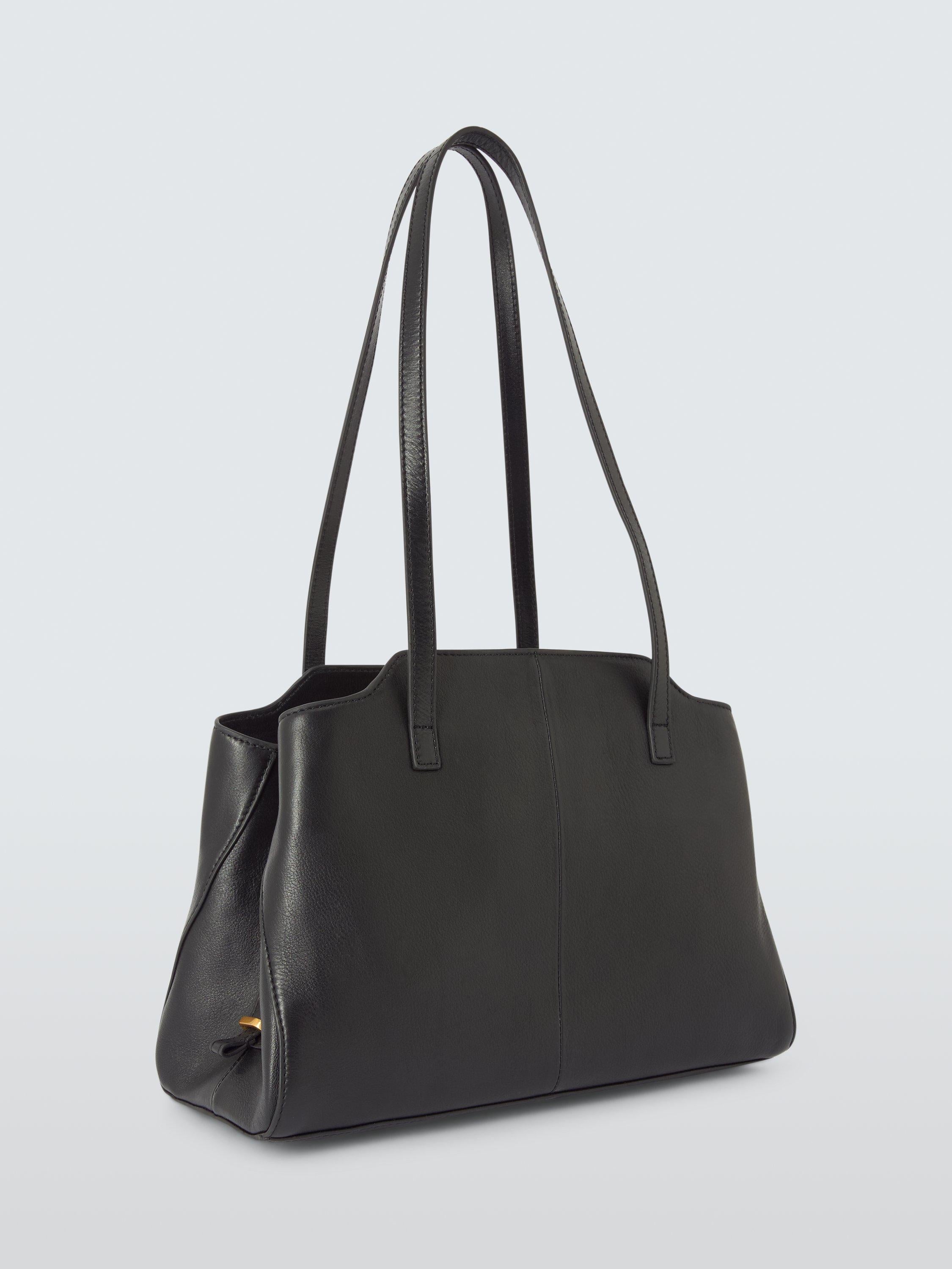 John Lewis triple compartment leather shoulder bag - British product