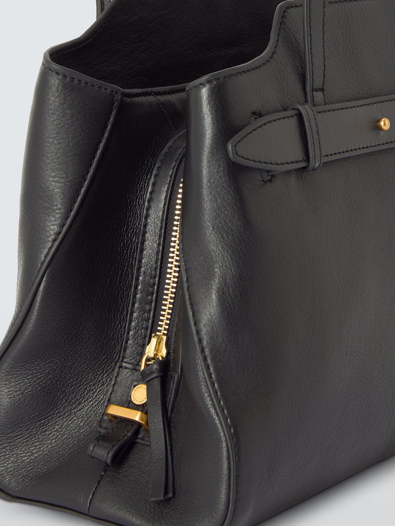 John Lewis triple compartment leather shoulder bag - British product