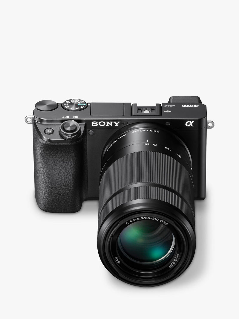 Sony A6100 mirrorless camera with double zoom lens kit - British product