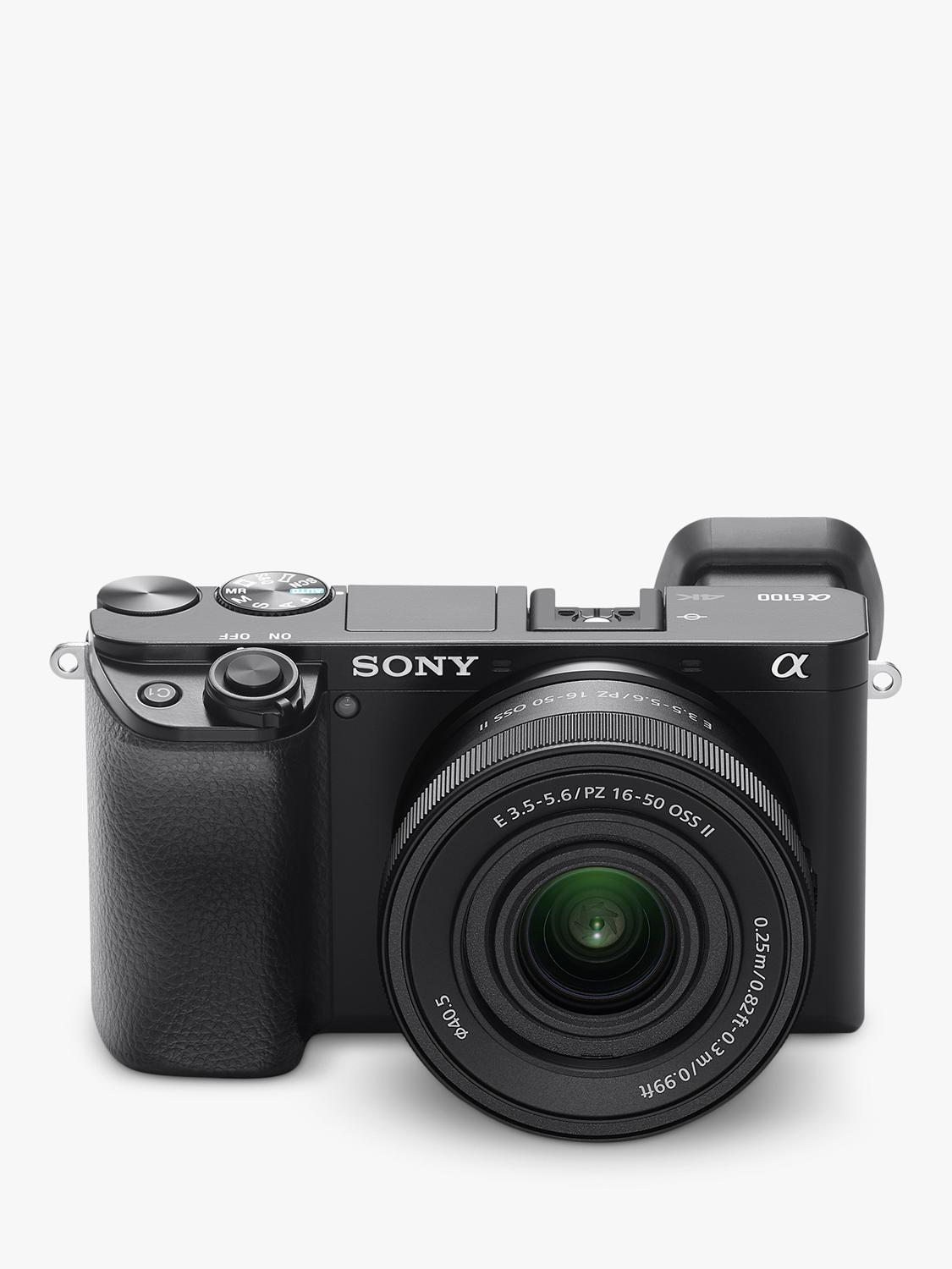 Sony A6100 mirrorless camera with double zoom lens kit - British product