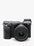 Sony A6100 mirrorless camera with double zoom lens kit - British product