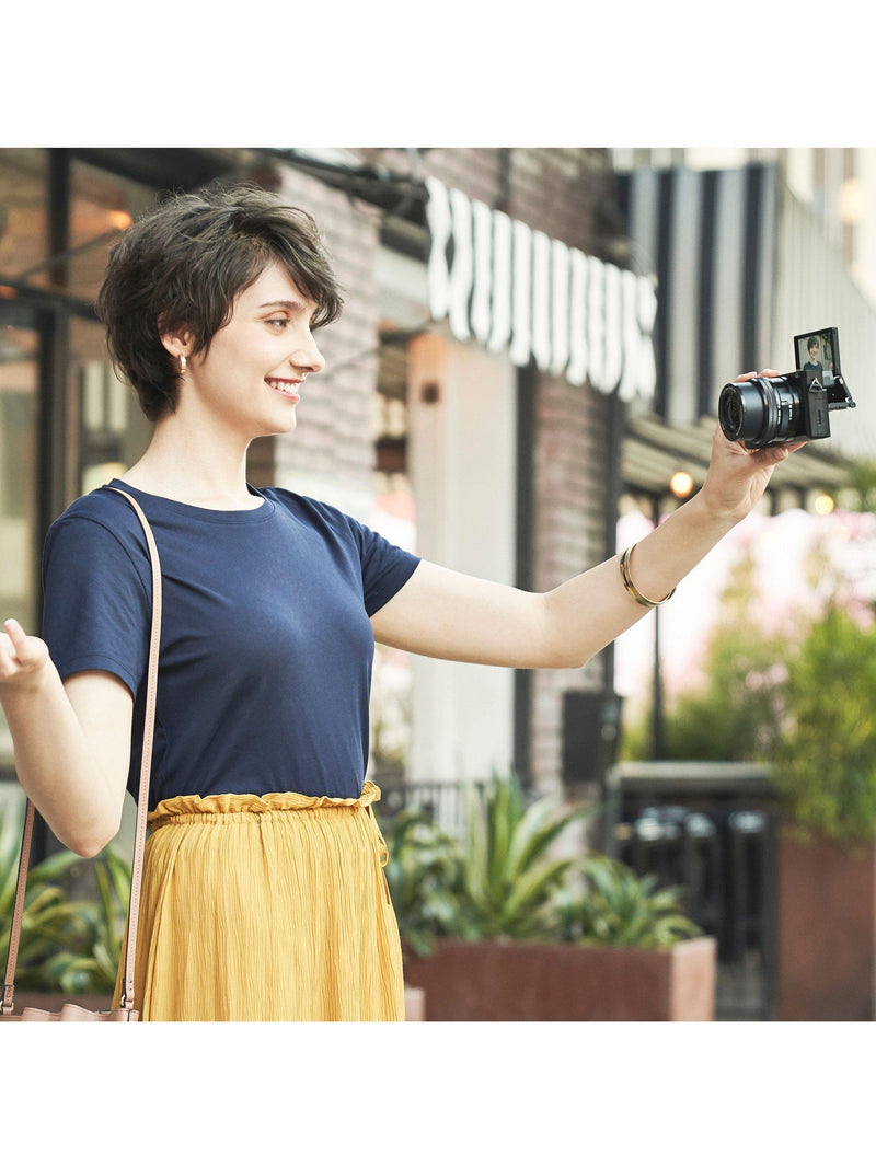 Sony A6100 mirrorless camera with double zoom lens kit - British product