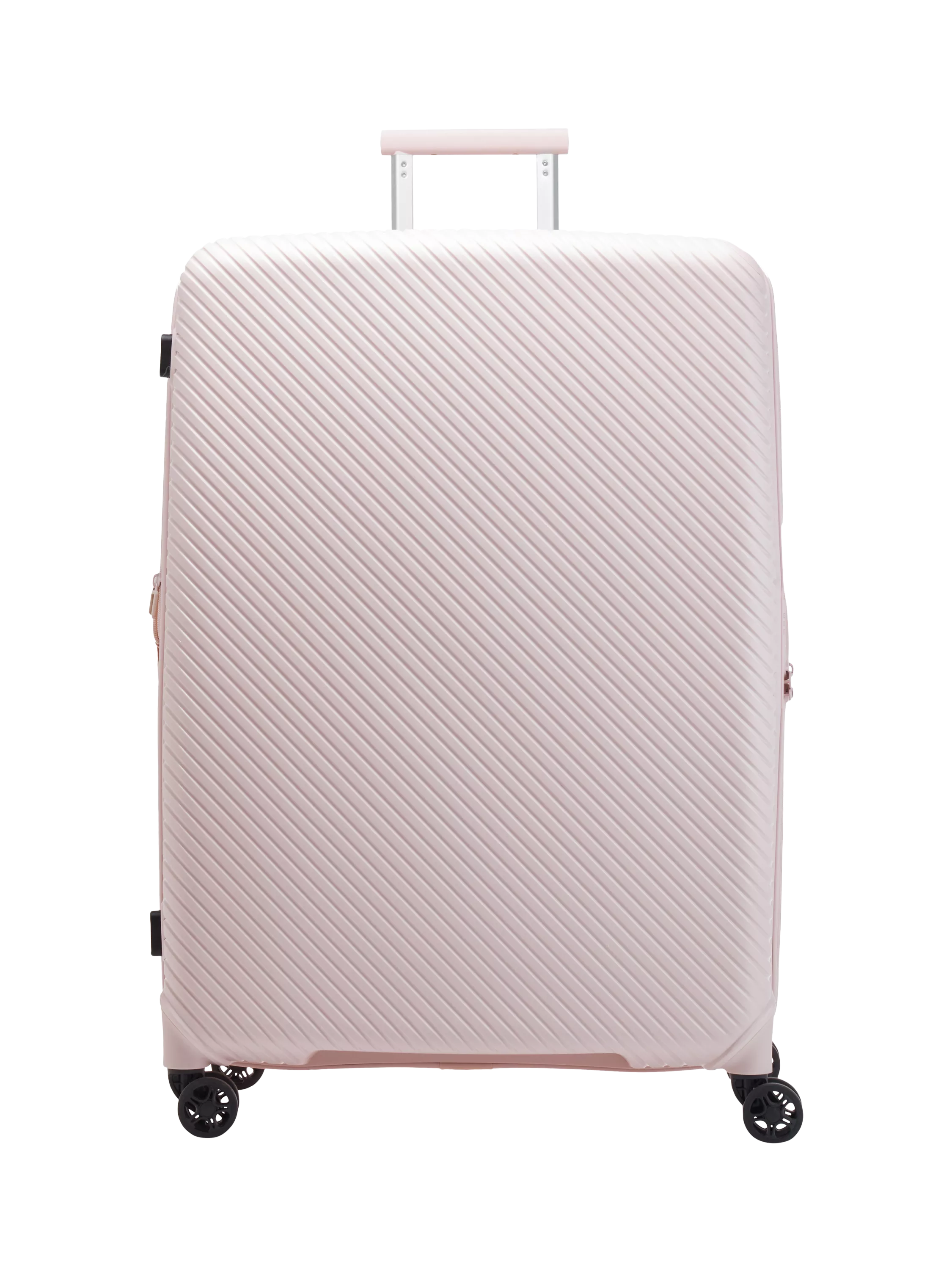 Nere Bondi 4-Wheel Spinner 80cm Expandable Large Suitcase, 140/156L, Pink