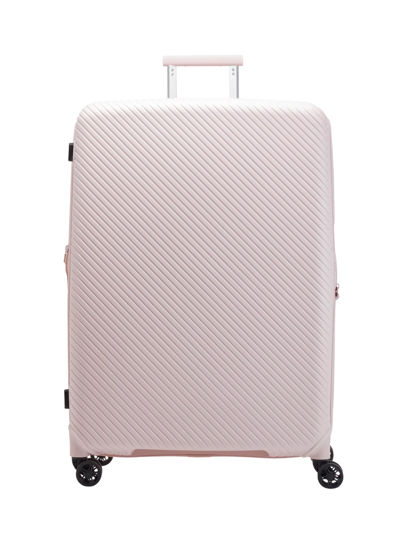Nere Bondi 4-Wheel Spinner 80cm Expandable Large Suitcase, 140/156L, Pink
