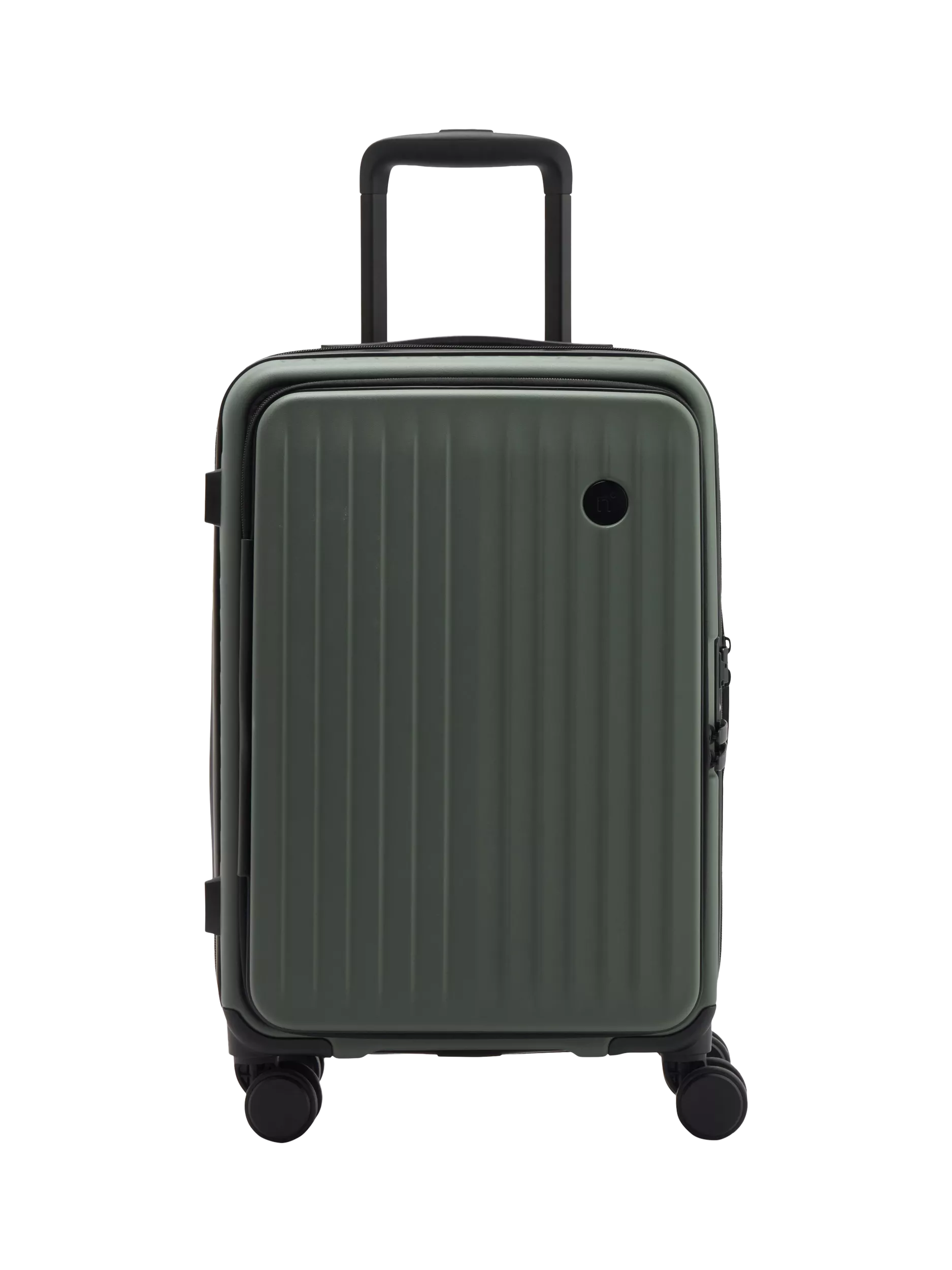 Nere Venture Dual Open 4-Wheel Spinner 56cm Cabin Case, 36L, Khaki