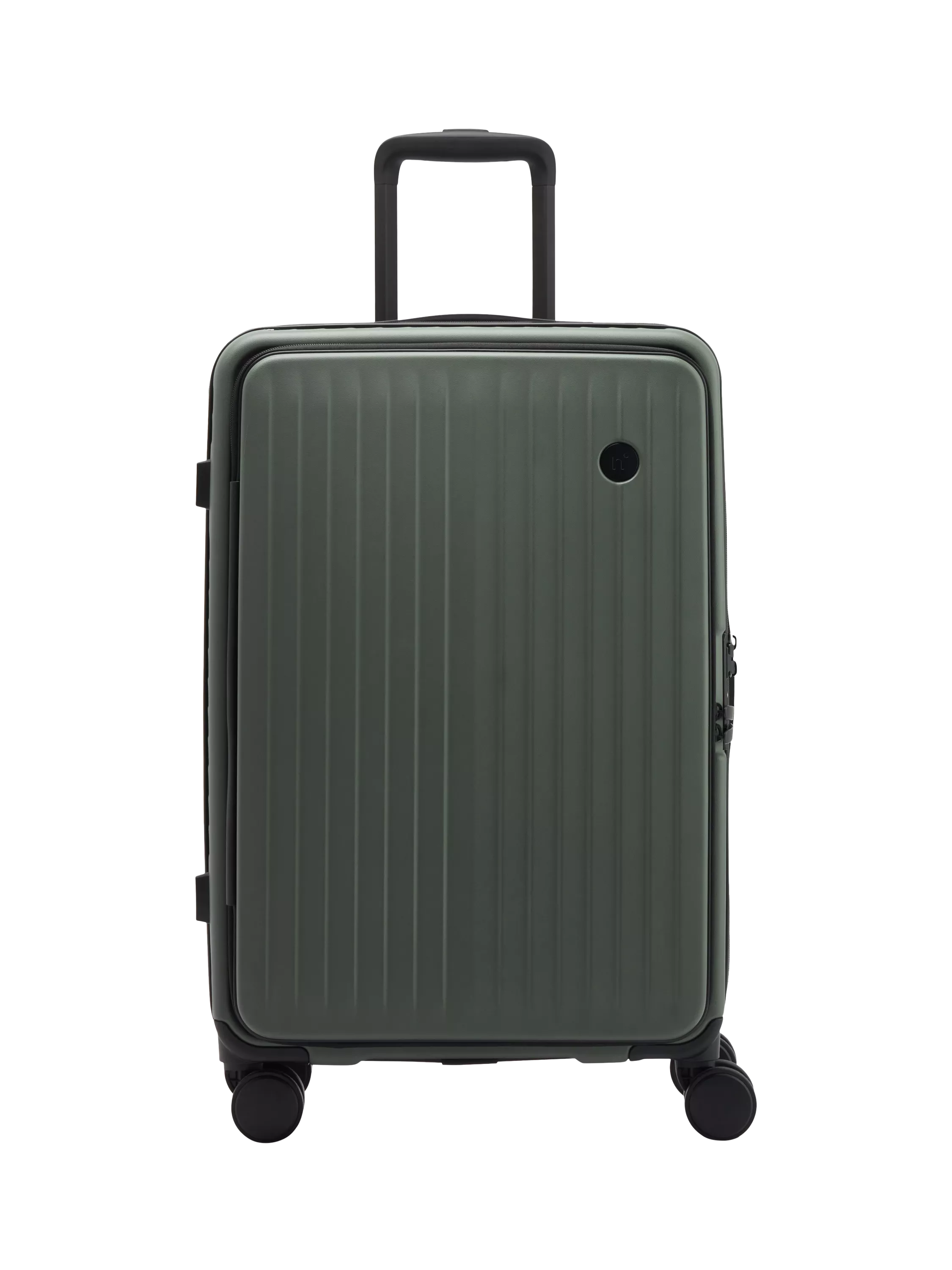 Nere Venture Dual Open 4-Wheel Spinner 66cm Medium Suitcase, 59L, Khaki