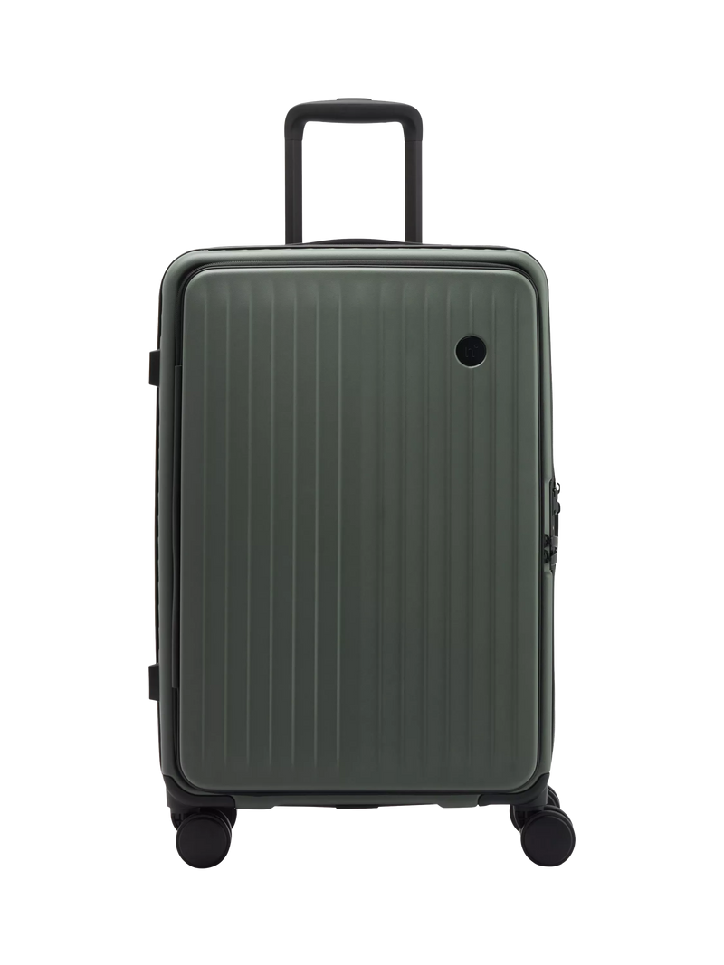 Nere Venture Dual Open 4-Wheel Spinner 66cm Medium Suitcase, 59L, Khaki