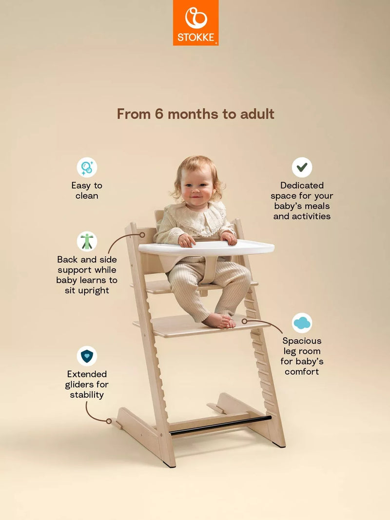 Stokke Tripp Trapp high chair bundle baby set tray - British product