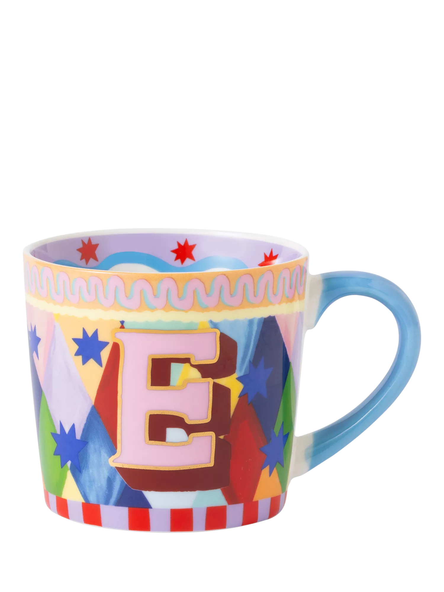 Eleanor Bowmer Monogram Alphabet New Bone China Mug, 300ml, E