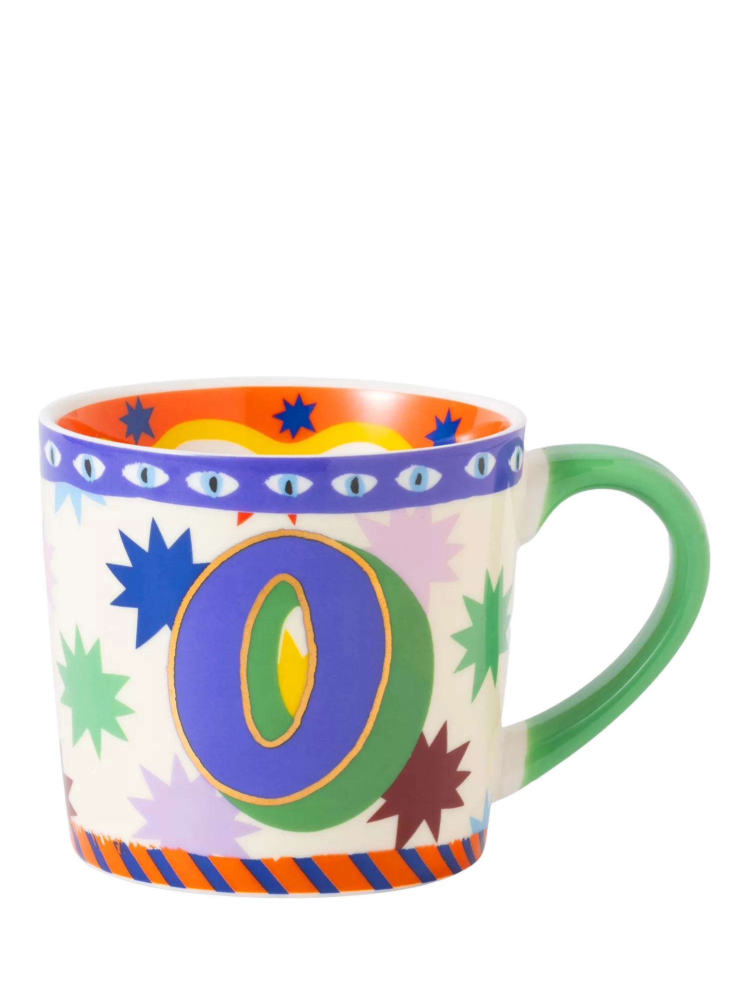Eleanor Bowmer Monogram Alphabet New Bone China Mug, 300ml, O