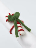 John Lewis candy cane felt napkin rings set of 4 - British product