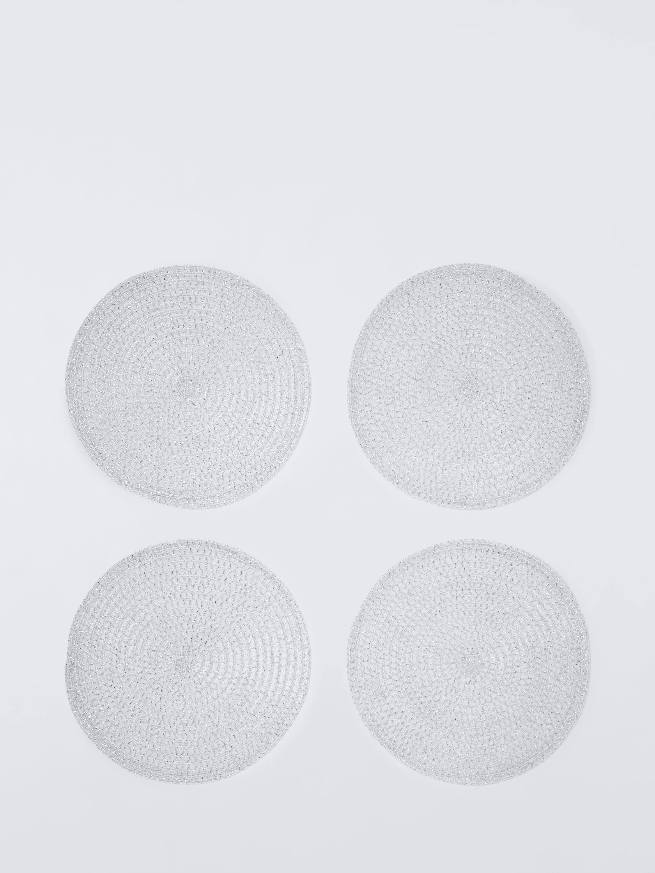 John Lewis braided placemats silver set of 4 (British brand)
