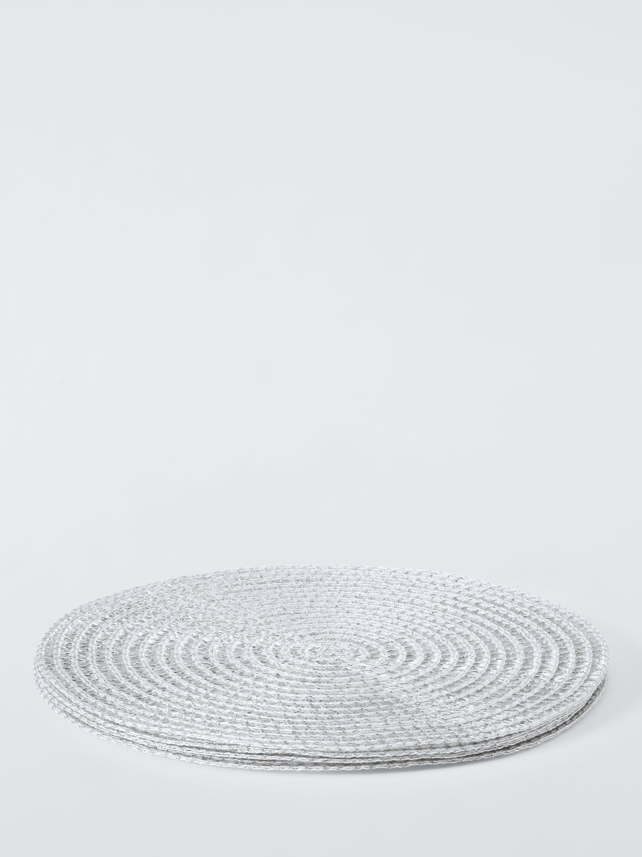 John Lewis braided placemats silver set of 4 (British brand)