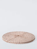 John Lewis rattan placemats set of 2 white round (British brand)
