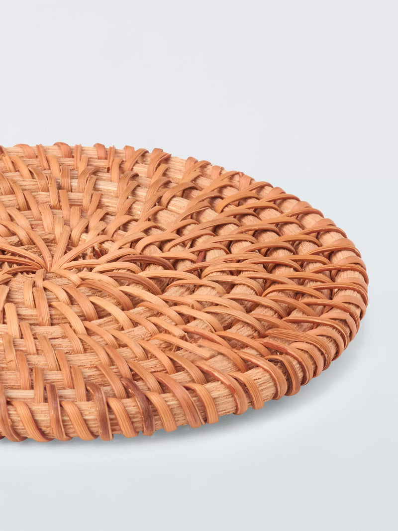 John Lewis natural rattan coasters set of 4 (British brand)