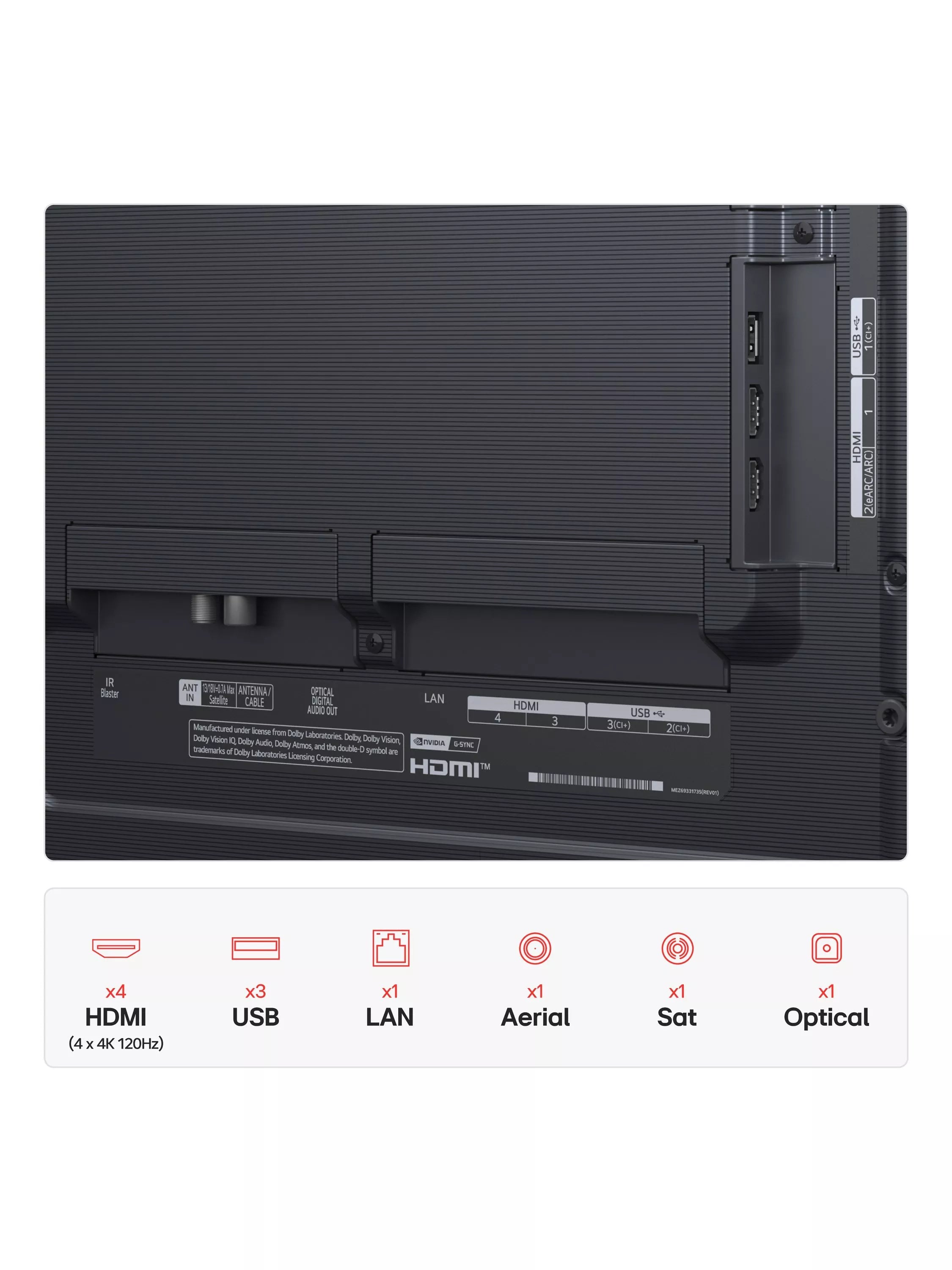 LG OLED evo 55-inch TV G54LW, imported from the UK
