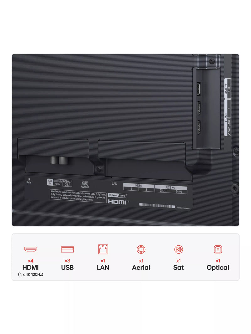 LG OLED evo 55-inch TV G54LW, imported from the UK