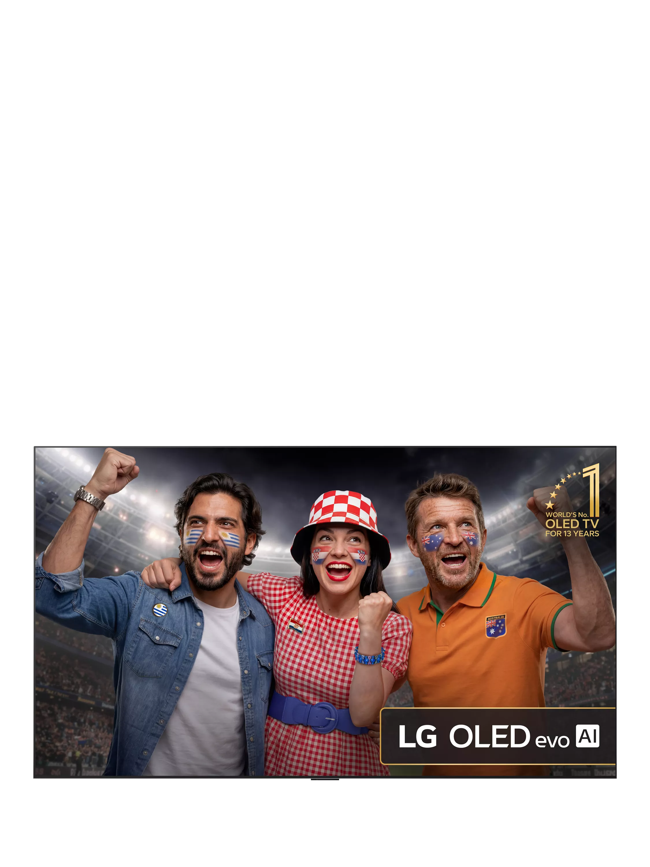 LG 77-inch OLED evo 4K HDR smart TV, imported from the UK