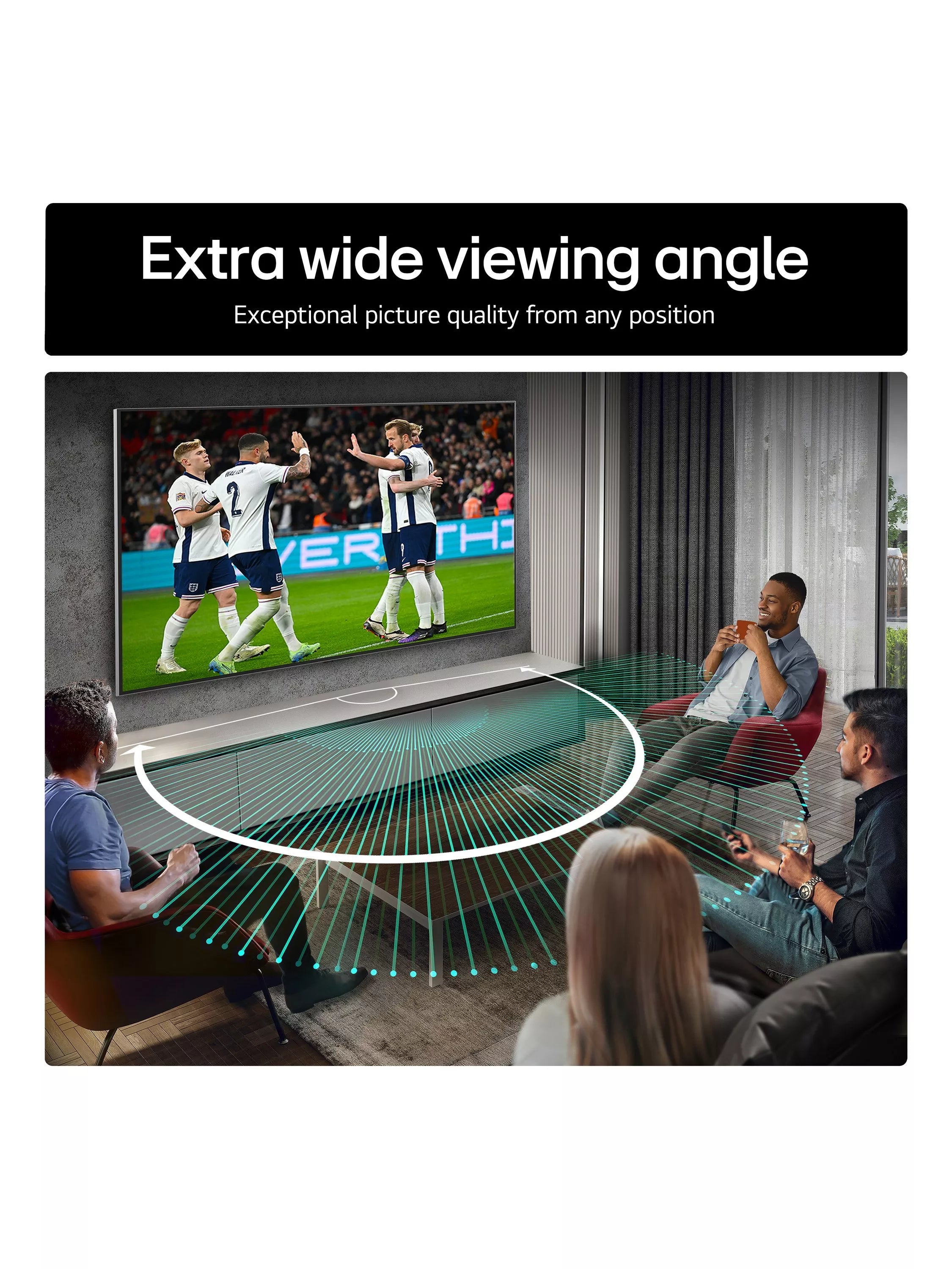 LG 77-inch OLED evo 4K HDR smart TV, imported from the UK