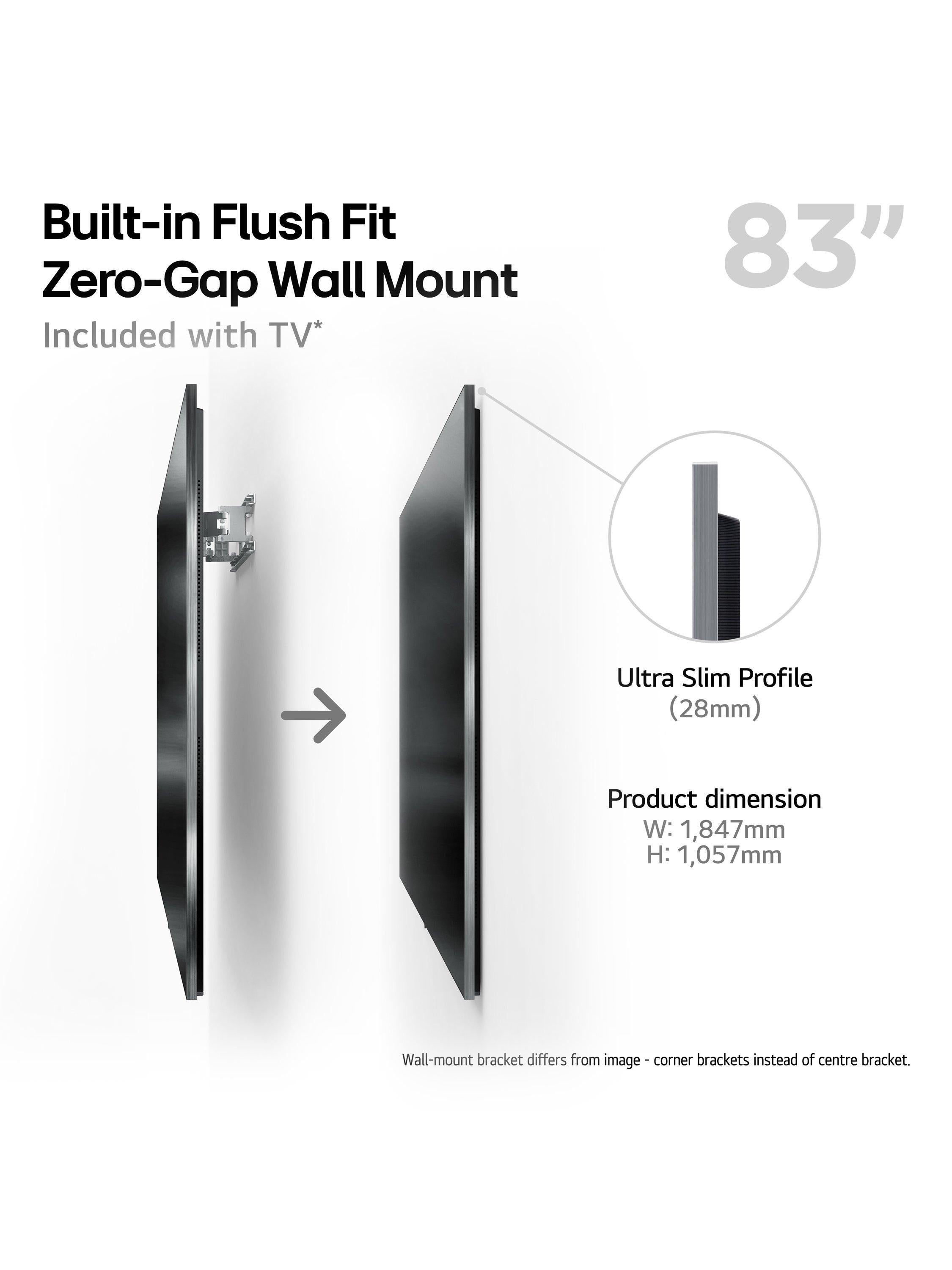 LG 83 inch OLED G5 TV, UK version