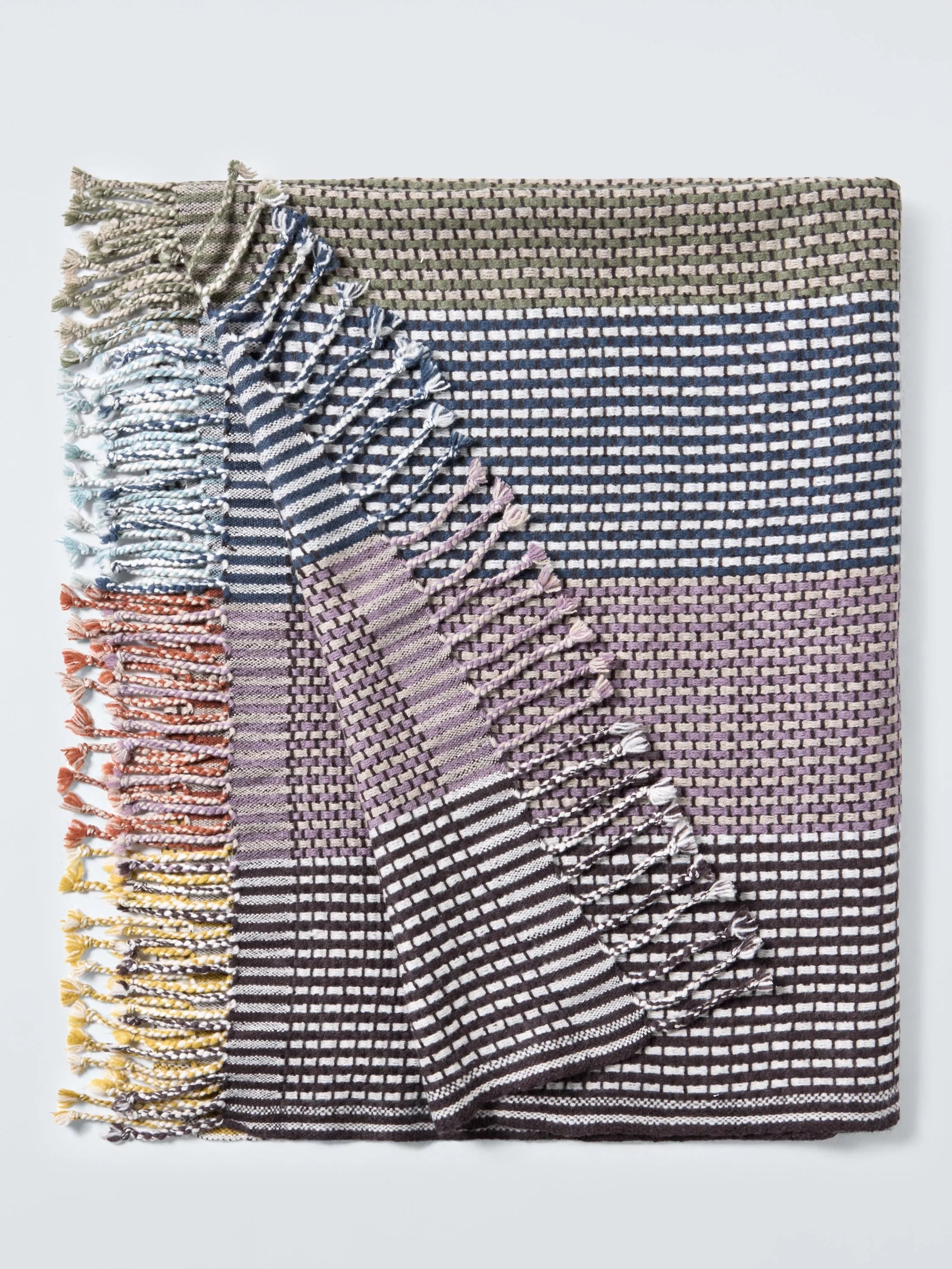 John Lewis multicolour check wool throw 140x190cm (British brand)