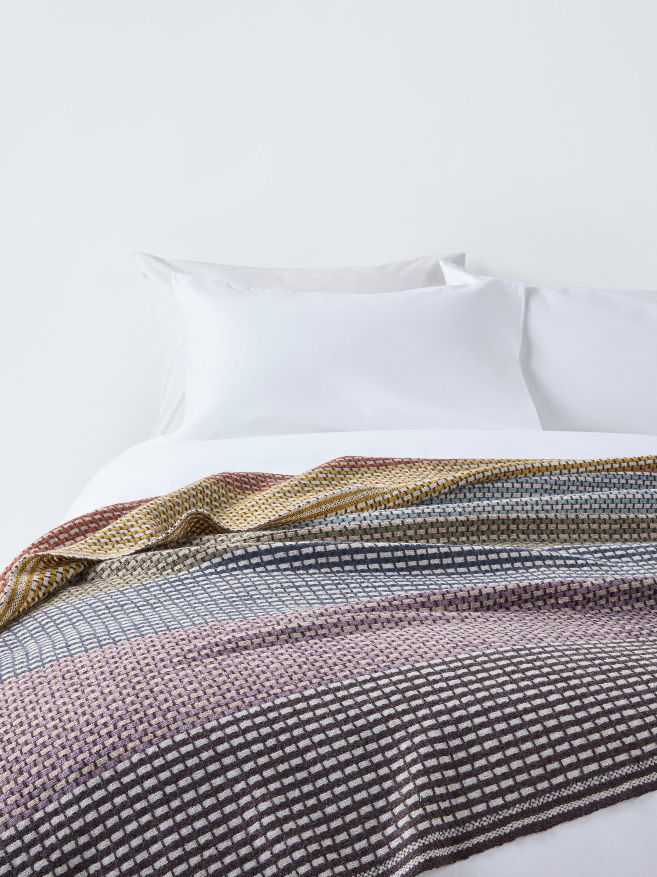 John Lewis multicolour check wool throw 140x190cm (British brand)