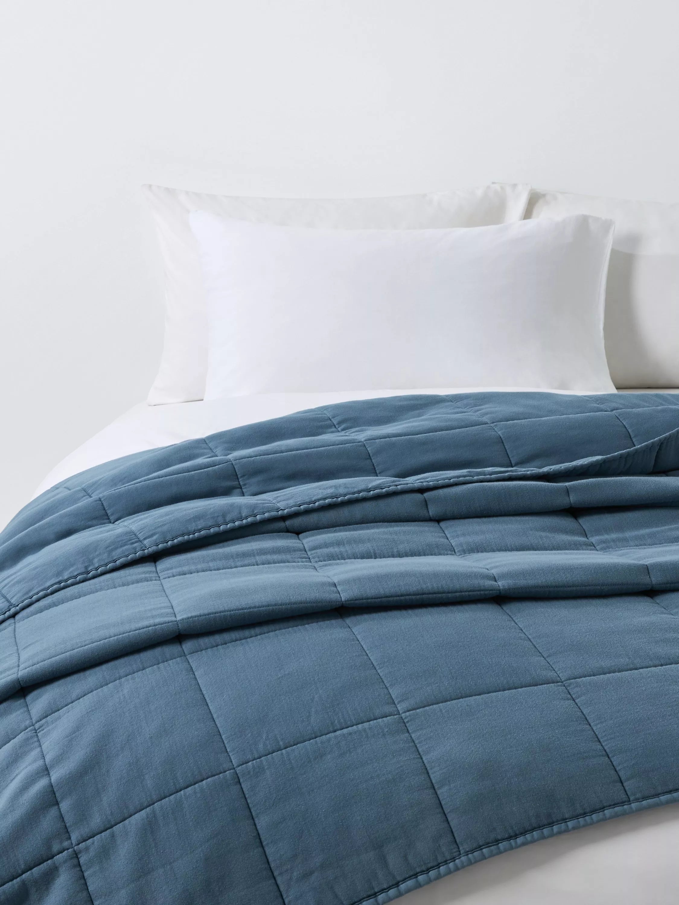 John Lewis muslin quilted bedspread super king, imported from the UK