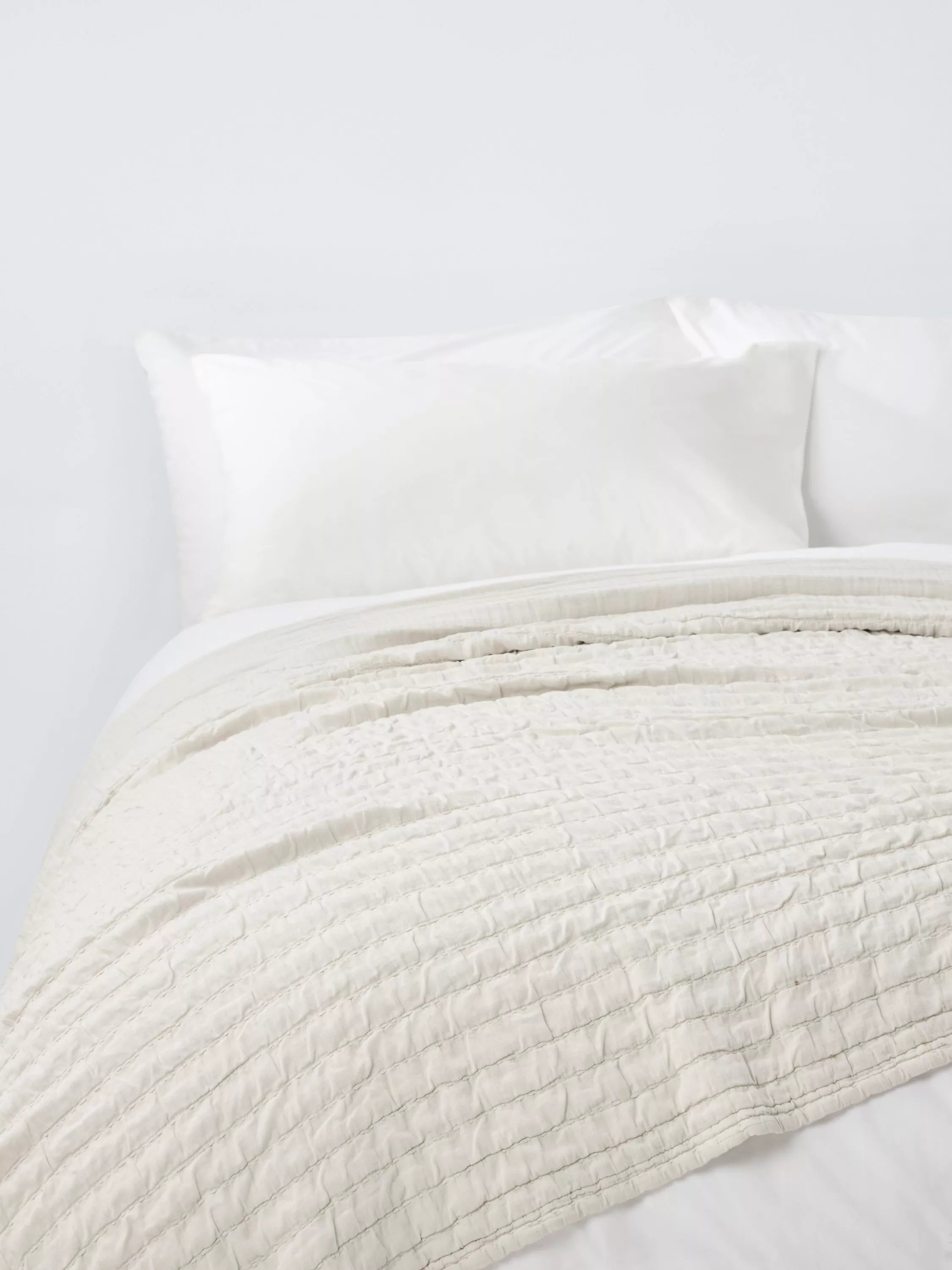 John Lewis ruched bedspread super king size, imported from the UK