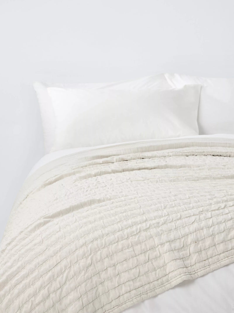 John Lewis ruched bedspread super king size, imported from the UK