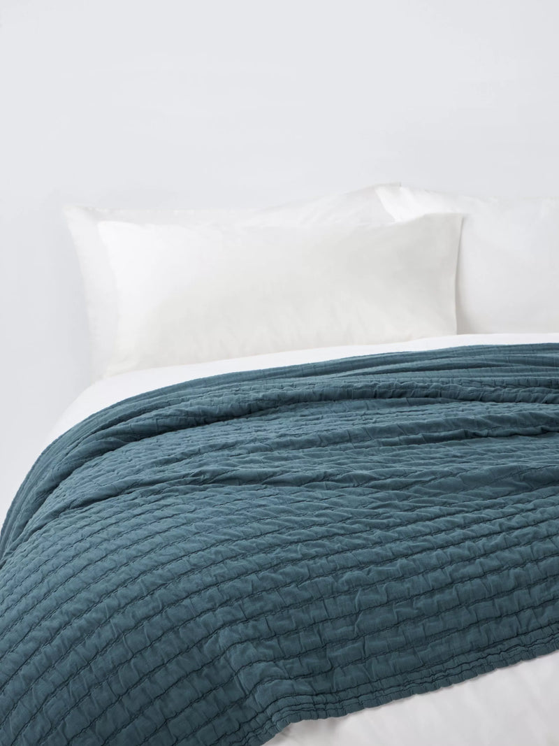 John Lewis Ruched Bedspread Super King Size
