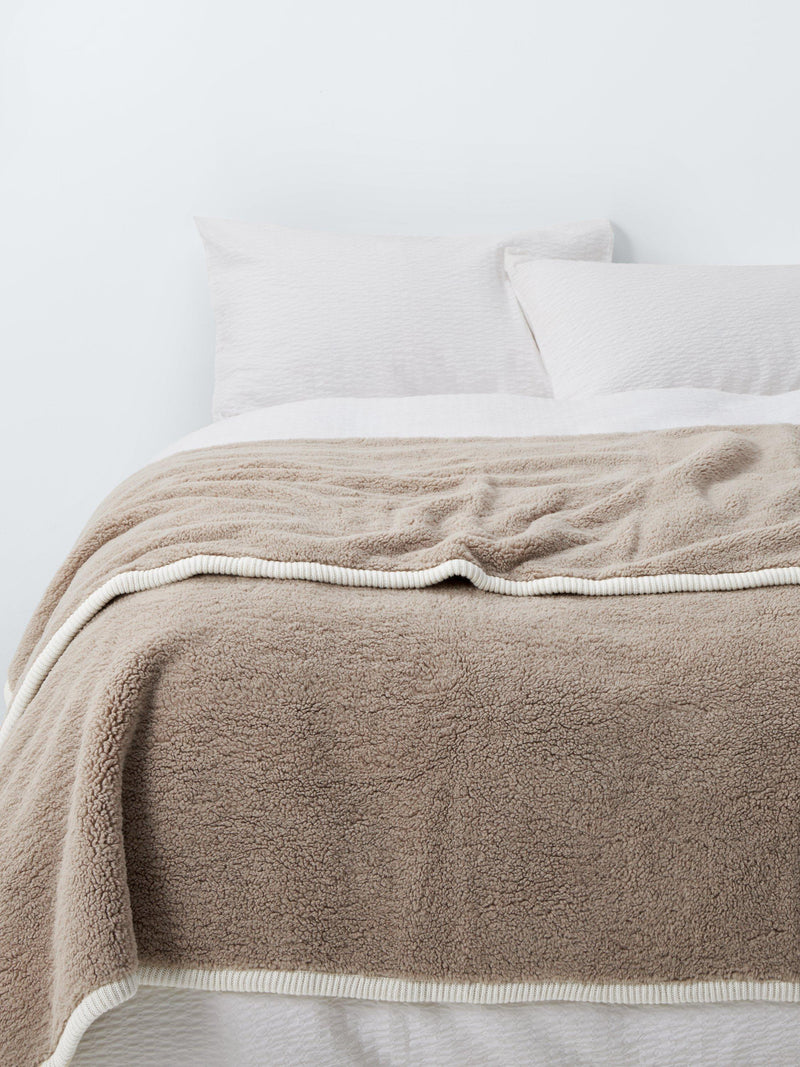 John Lewis teddy fleece throw 200x150cm faux fur - British product
