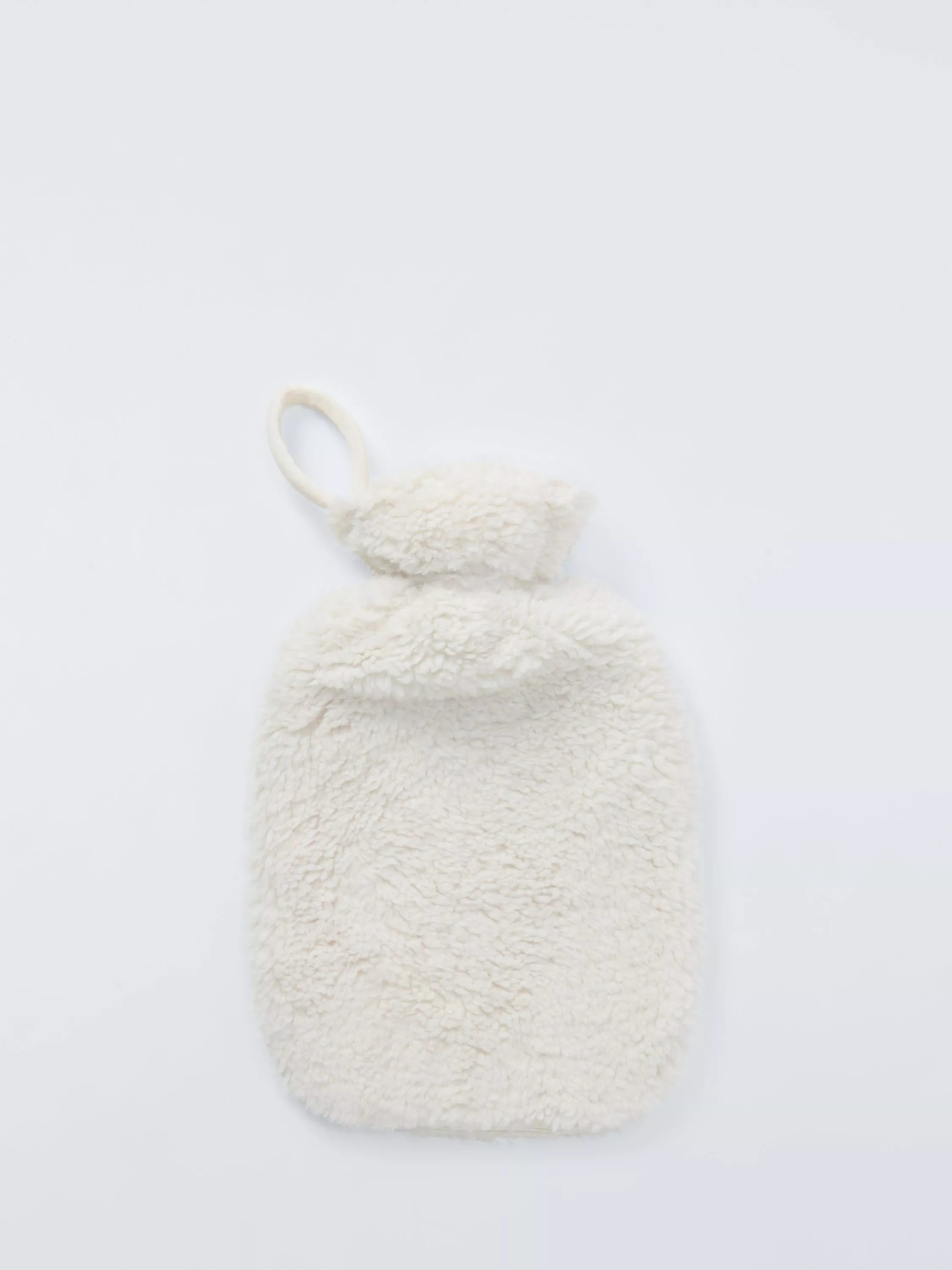 John Lewis Teddy Fleece Hot Water Bottle