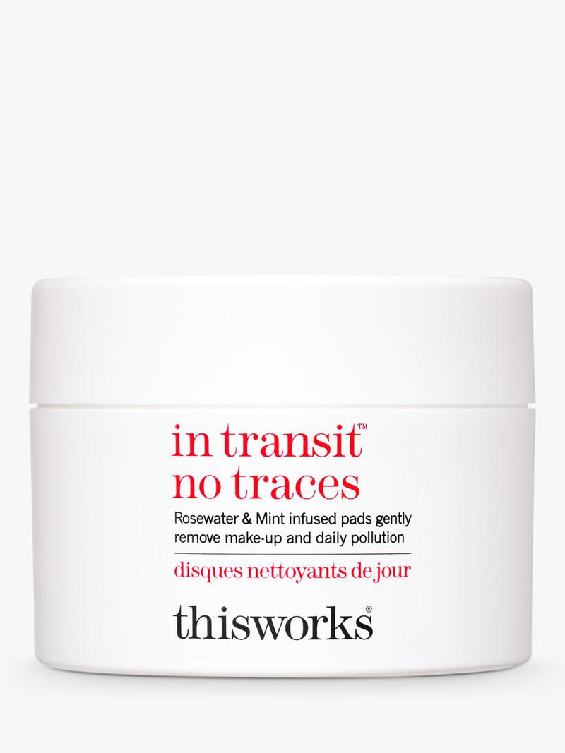 This Works rosewater mint makeup remover pads 80 count, imported from the UK