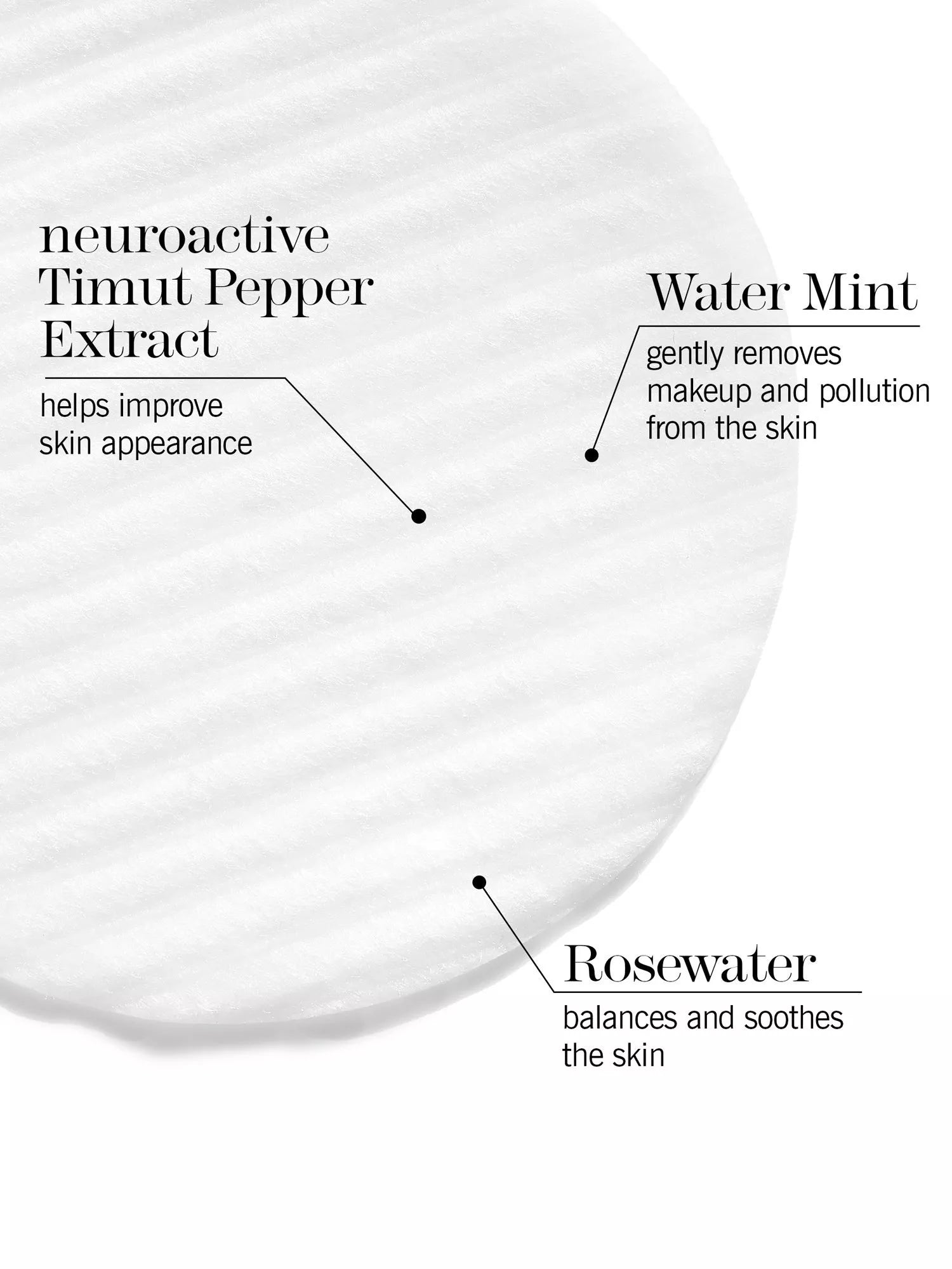 This Works rosewater mint makeup remover pads 80 count, imported from the UK